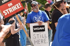 Striking Writers Guild of America (WGA) members